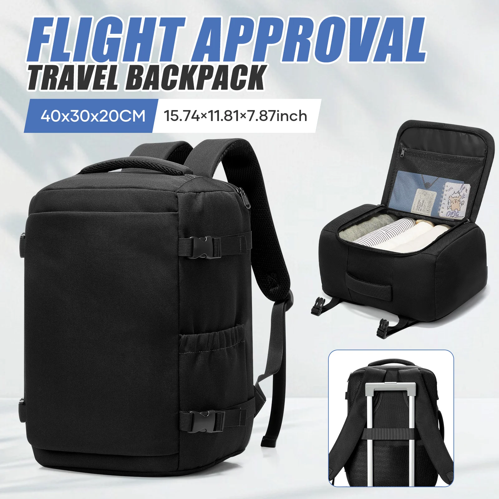 Backpack for Men, Portable Backpack Travel backpack Cabin Size, Backpack 40x30x20 Ryanair Cabin Bag Hand Luggage Backpack Laptop