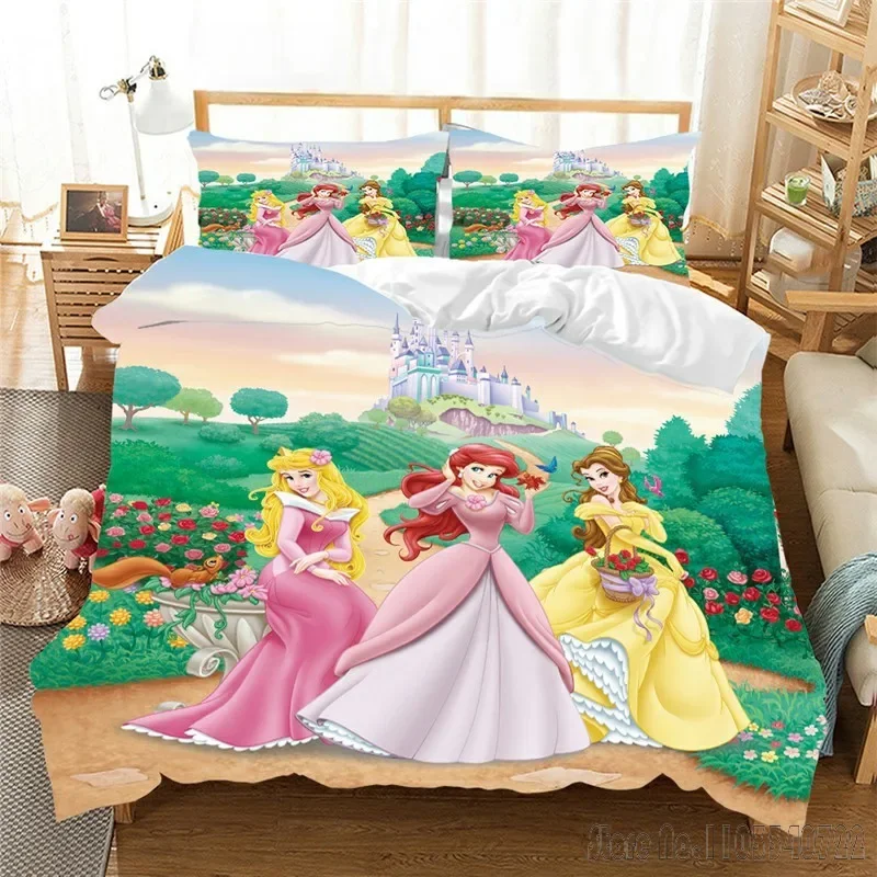 Princess Snow White Single twin Size Duvet Cover Set HD Comforter Cover for Kids Bedding Sets Bedclothes Bedroom Decor