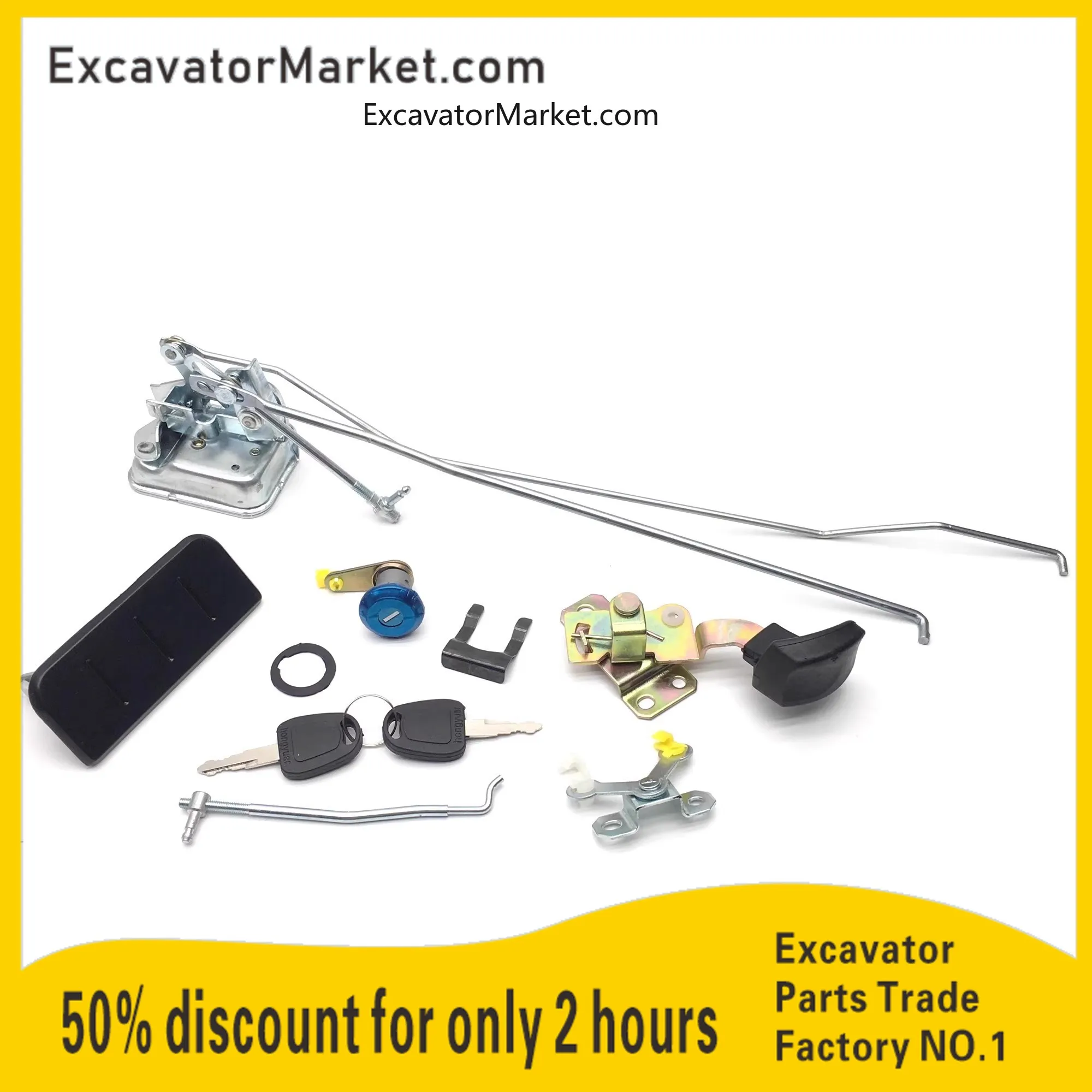 

factory price excavator door lock DX150 DX220 DX260 DX300 DX120 locks spare parts for doosan Excavator Accessories