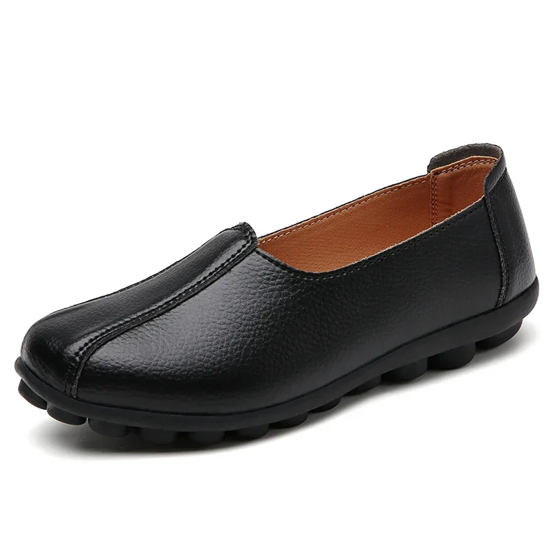 Zapatos planos ligeros antideslizantes para mujer, mocasines informales de suela suave, talla grande 35-42