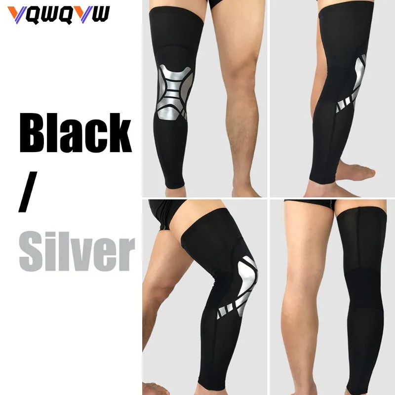 1Pcs  Sports Compression UV Long Leg Sleeves for Running Basketball Football Cycling Volleyball ,Leg Support for Men and Women