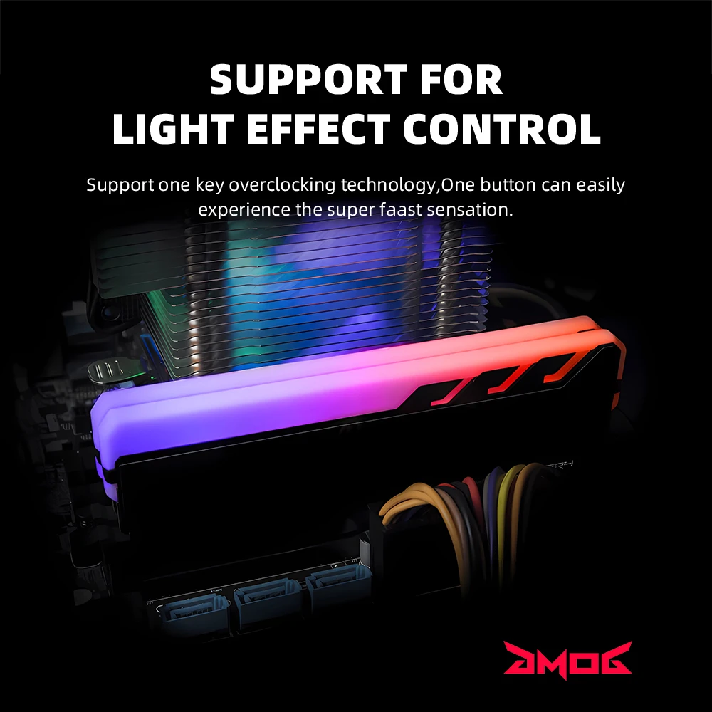 GMOG RGB DDR5 RAM 16GB 6000MHz EXPO & XMP Support CL48 Gaming Ram for Desktop UDIMM 288-Pin DDR5 Memoria RAM Lifetime Warranty