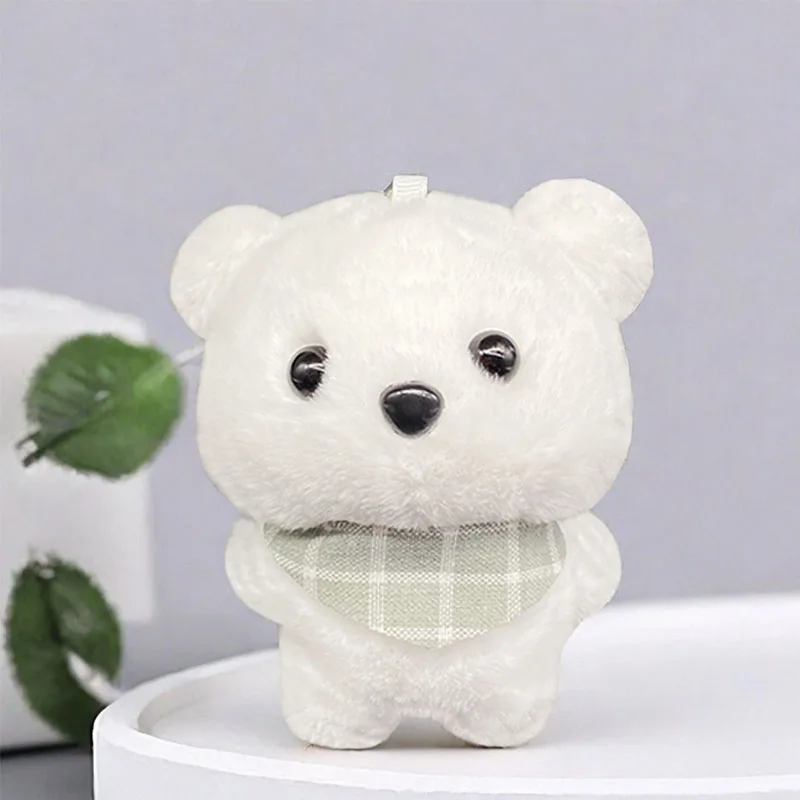 Cute Bear Plush Keychain Bag Hanging Pendant Stuffed Bear Keychain for Birthday Gifts for Kids or Decoration