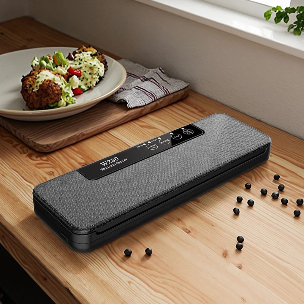 Daily 100W Power W-230 Household Vacuum Sealer Kitchen Food Storage ABS Plastic, Overheat Protection