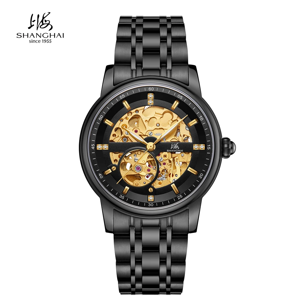 

Мужские механические часы Shanghai Watch 40 мм с автоподзаводом 8N24, водонепроницаемые до 50 м, светящиеся, S8855