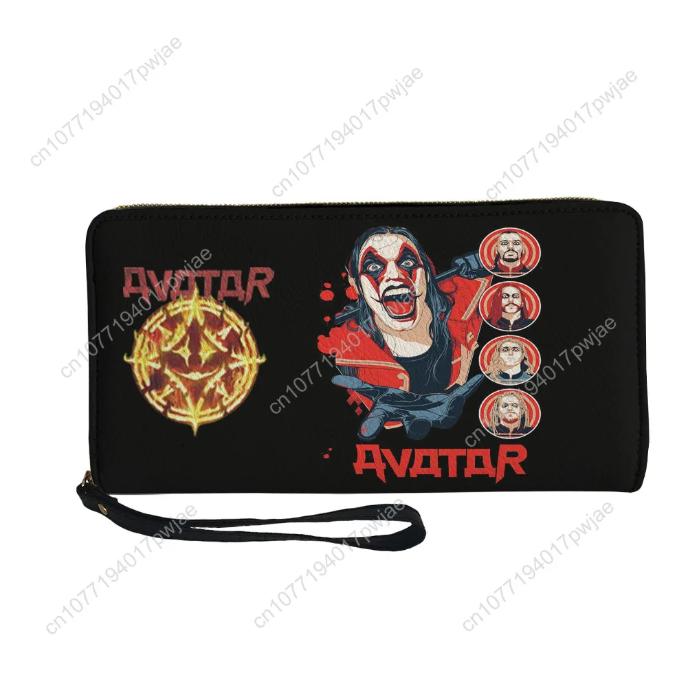 Avatar Heavy Metal Rock Band Custom Wallet Purse Sprunki Mens Womens Zipper Long Wallets Double Print  Portable Wallet Gift Bag
