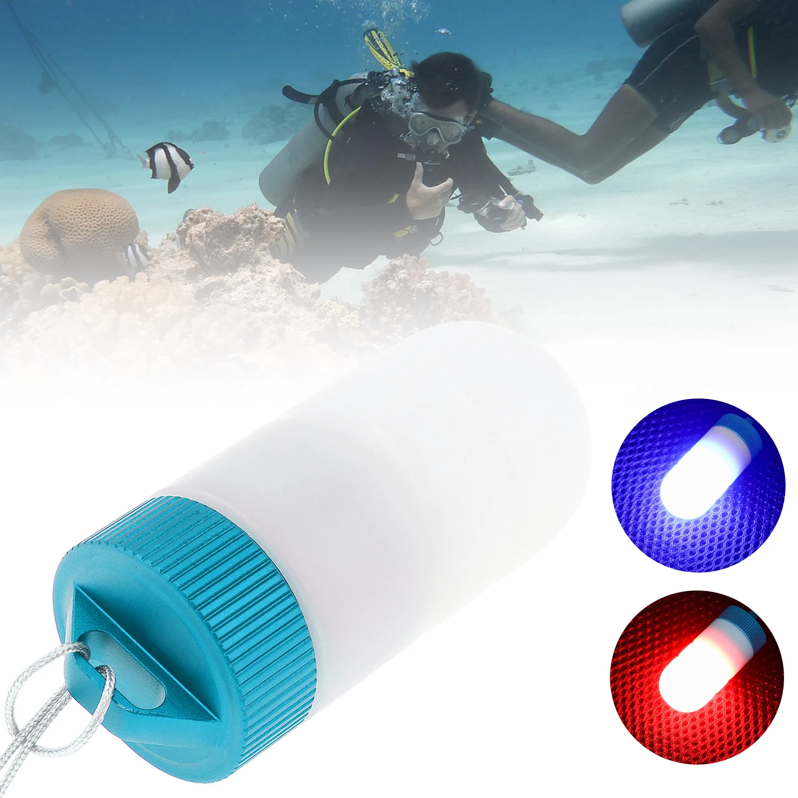 

Mini Underwater 200m LED Strobe Marker Diving Signal Light for Dive / Night Outdoor / Camping with Battery 200h Duration