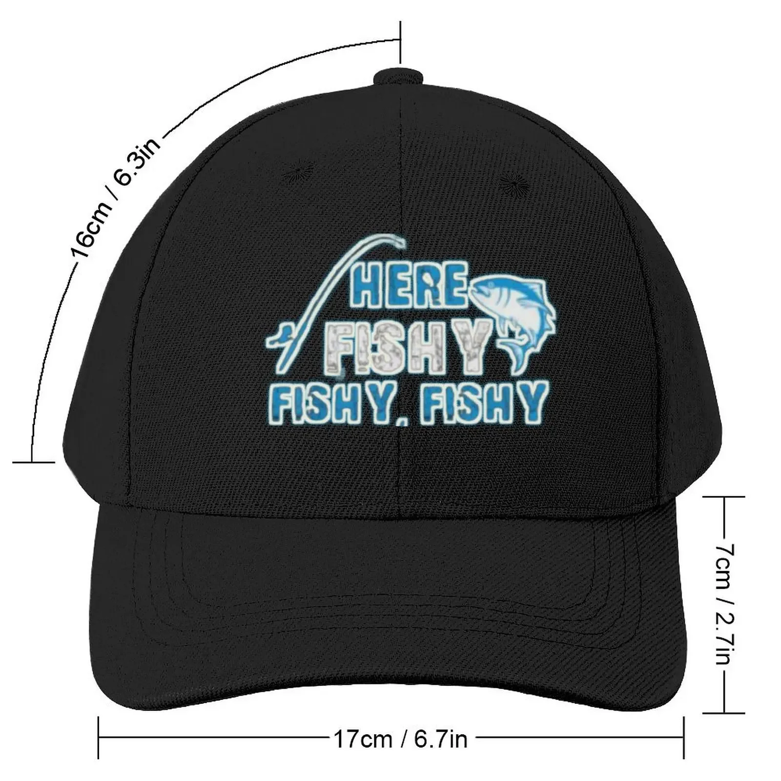 Here Fishy fishy fishy tri-blend Baseball Cap Golf Christmas Hat Golf Men Women's