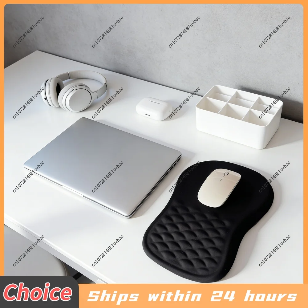 Ergonomic Mouse Pad Non-Slip Memory Foam Mousepad Wear Resist Inclined Wrist Rest Mouse Pad For PC Laptop Computer Gaming