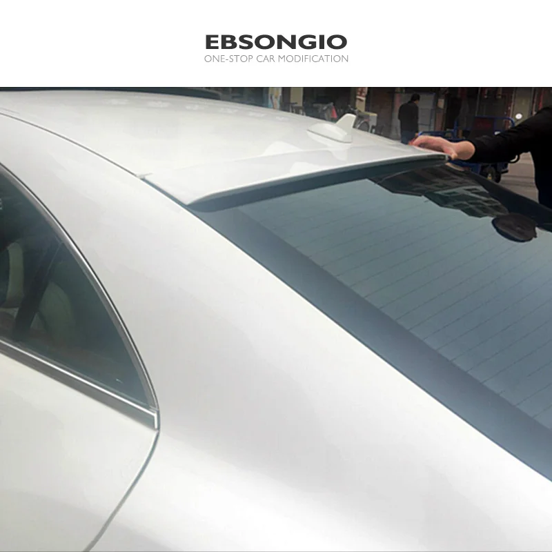 For Mercedes-Benz CLS Class W218 Spoiler CLS300 CLS350 CLS63 2012-2017 Roof Spoiler ABS Material Car Rear Top Wing Spoiler