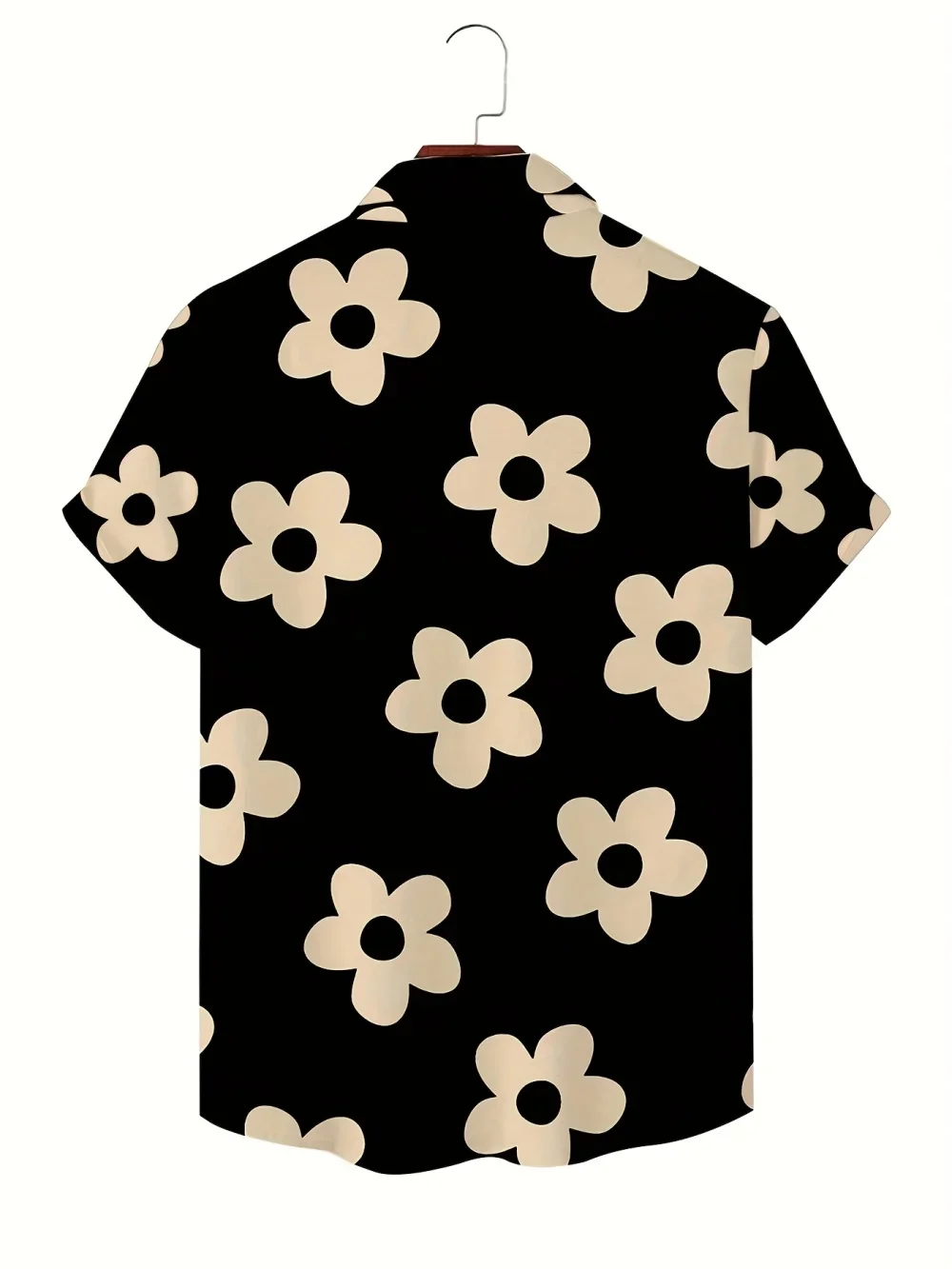 زهرة ثلاثية الأبعاد مطبوعة قميص هاواي صيفي الصيف عطلة الشاطئ عادية الرجال قصيرة الأكمام بلايز اليومية موضة فضفاضة المتضخم التلبيب قميص