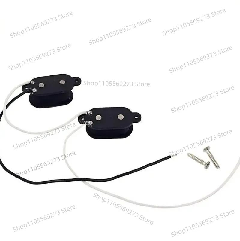 LH07 Aftermarket Alnico V Pickup Set for 4-String Bass Guitars - Compatible with BA & Fd Mustang Vintage Models