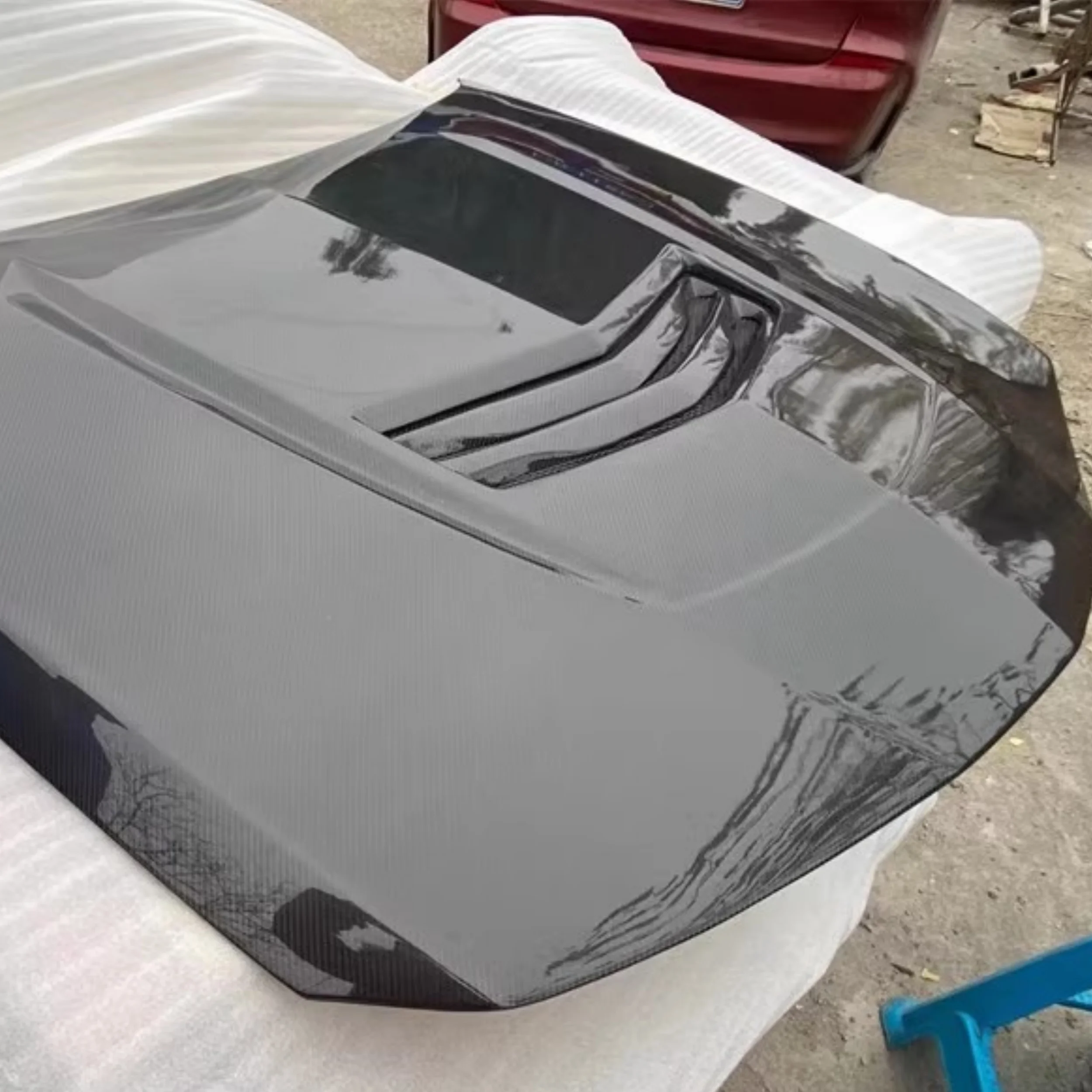 Engine cover Assembly for Cadillac CT6 modified Carbon fiber Hood Engine Bonnet Body kit Car Accessories - Image 2