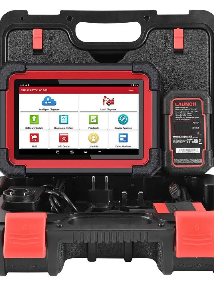 LAUNCH X431 CRP919E BT Auto-Diagnosegerät OBD2-Scanner Alle-System-Diagnosewerkzeug ECU-Codierung Bidirektionales Scan-Tool Unterstützt CANFD DOIP 2 Jahre Kostenlose Aktualisierung