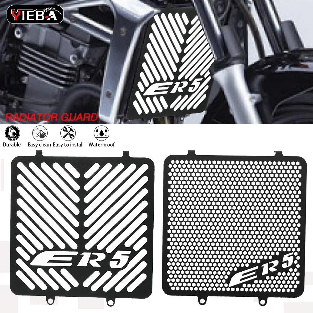 

Motorcycle Accessories Radiator Grille Guard Protector Cover FOR Kawasaki ER5 er 5 1997- 2006 2005 2004 2003 2002 2001 2000 ER-5