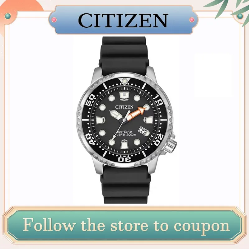 CITIZEN High Quality Fashion Luxury Brand Promaster Diver Series Eco Drive Men\'s Quartz Three Needle Calendar with Watches