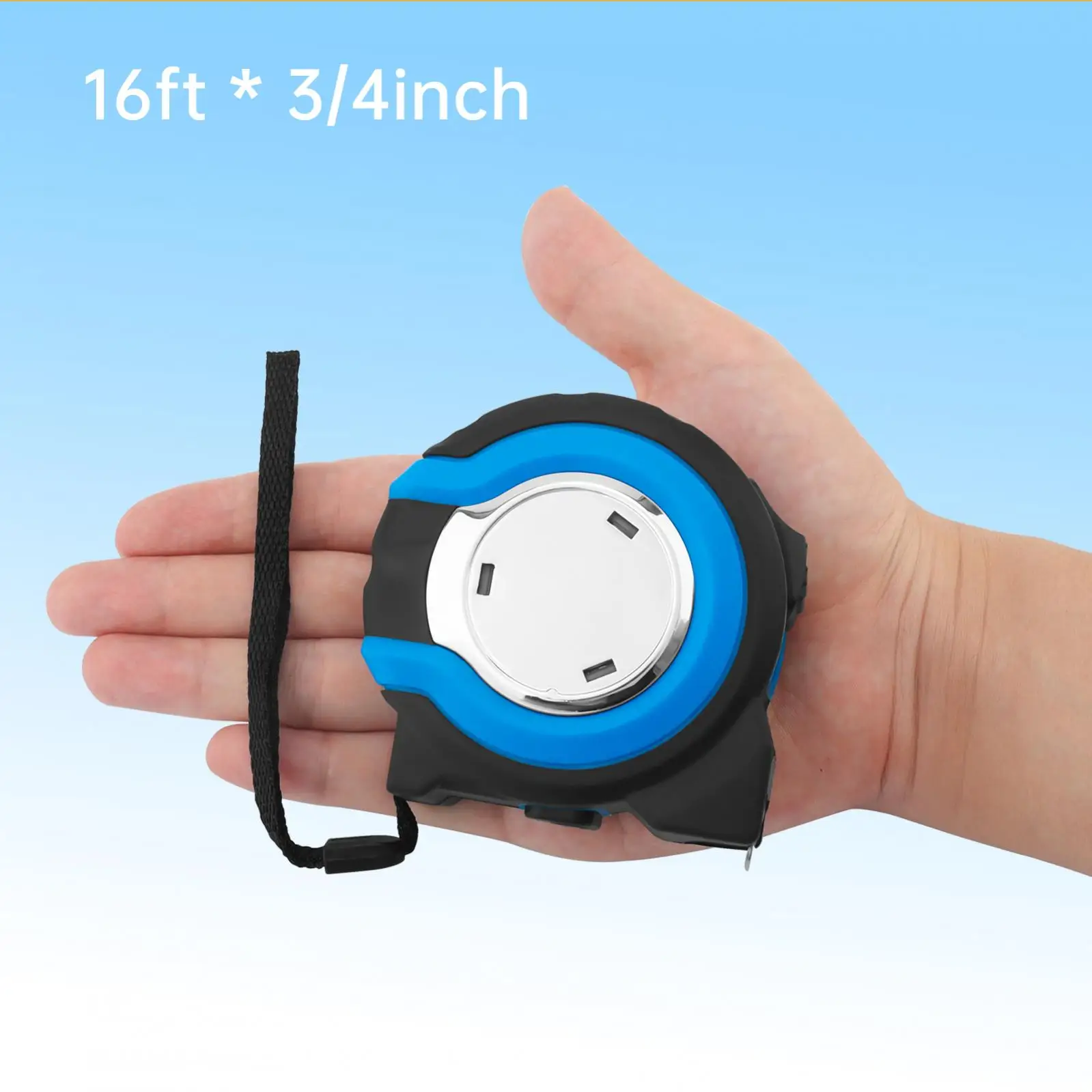 1/8inch Fraction Markings Full Imperial Scale Retractable Tape Measure Tools with Two Sizes Optional,Self Locking Measuring Tape