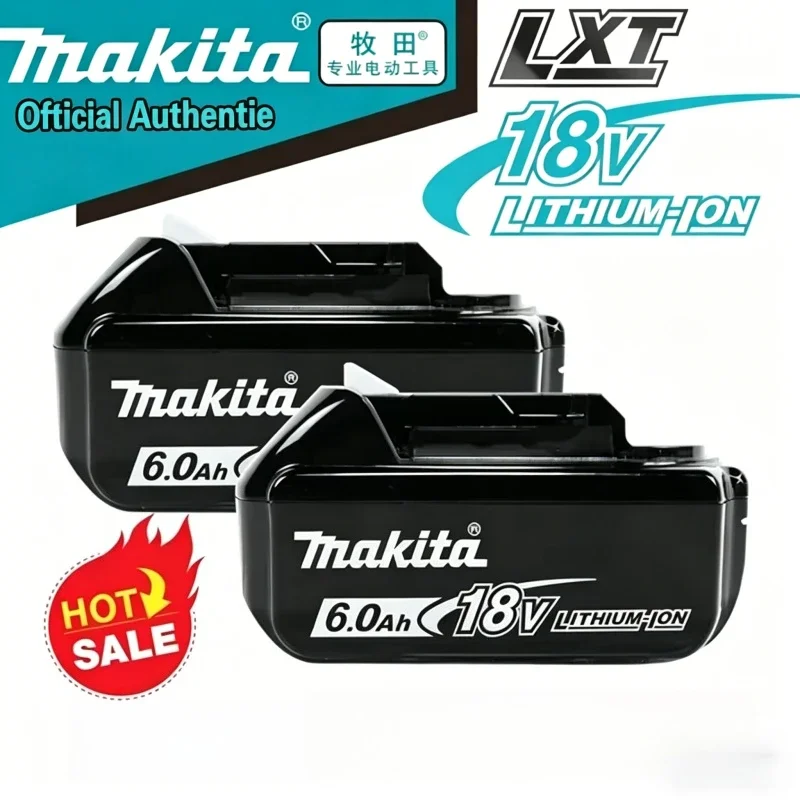 New Arrival 100% Original 18V Makita  6Ah 9Ah Battery & Charger,Durable Lithium Battery Pack For DDF487 Household Power Drill