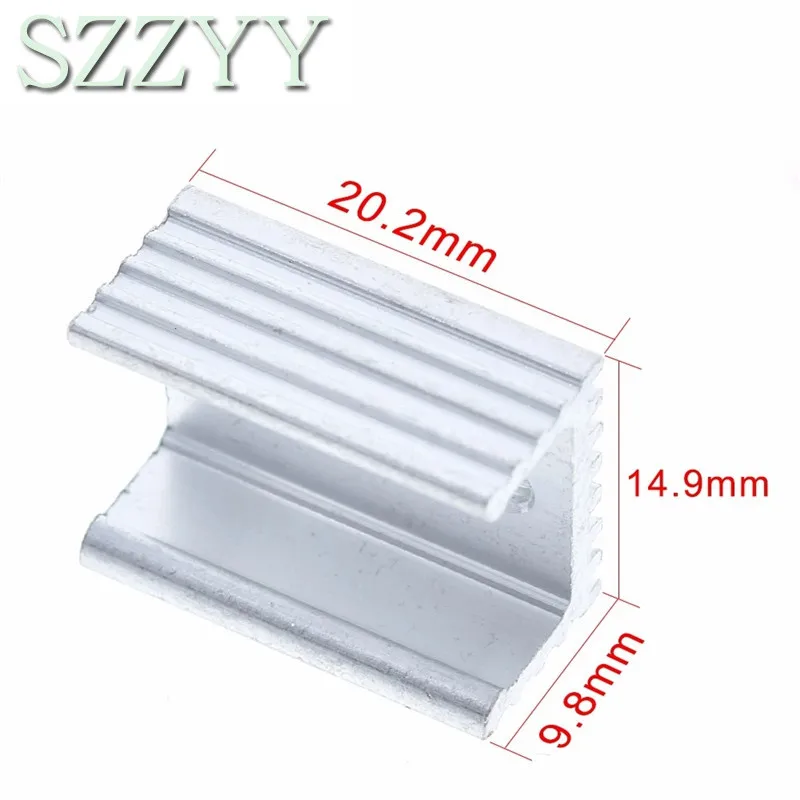 10pcs Aluminium TO-220 Heatsink TO 220 Heat Sink Transistor Radiator TO220 Cooler Cooling 20*15*10MM