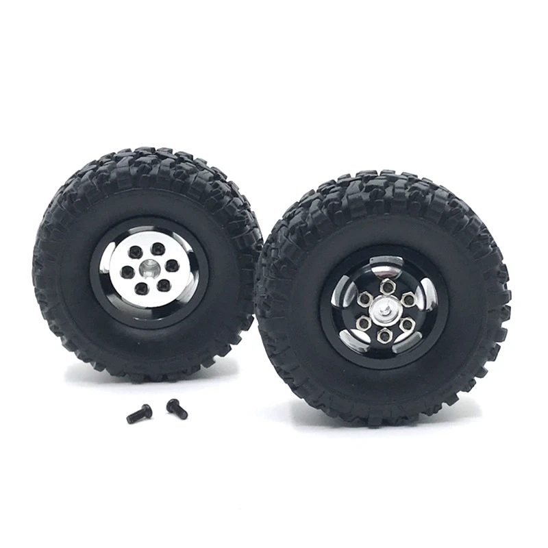 Wheel Tires Rally Wheels For MN MN78 MN82 1/12 LC79 MN D90 D91 D96 99S WPL 1/16 C14 C24 2pcs