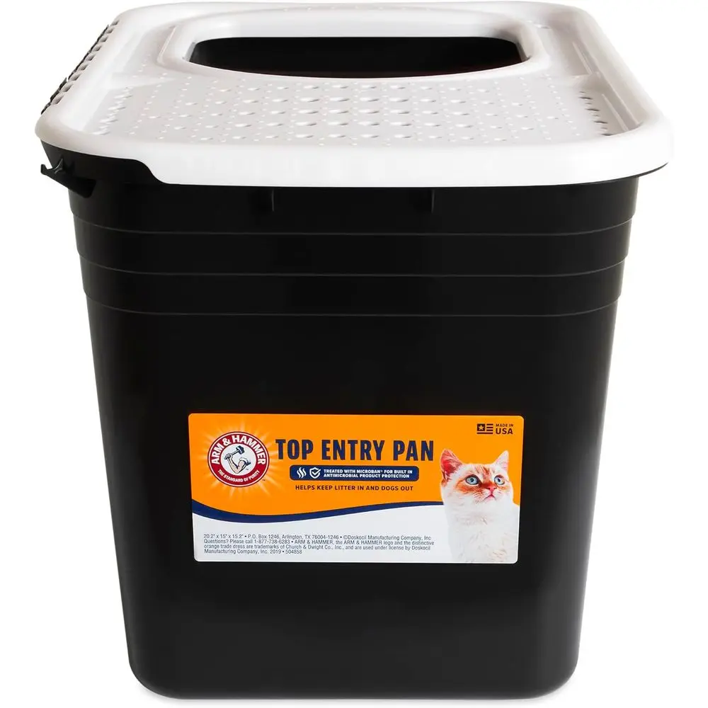 

Top-Rated Self-Cleaning Litter Box with Paw Cleaning Filter and Microban Protection, USA-Made