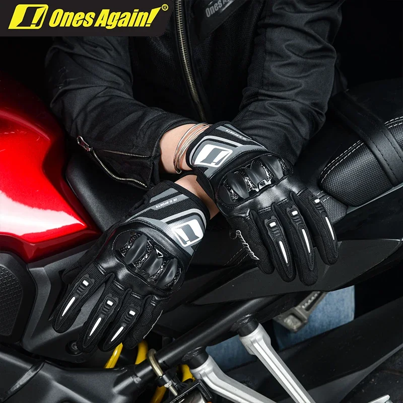 

Ones Again! Women Summer Breathable Motocross Riding Racing Gloves TPU Carbon Fiber Girl Motorcycle Gloves