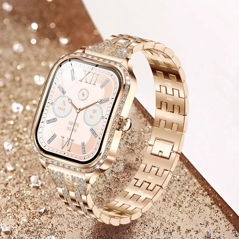 

LIGE Fashion Ladies Smartwatch Women's Health Bluetooth Call Waterproof Watches Health Sports Best Friend's Smartwatch Adult