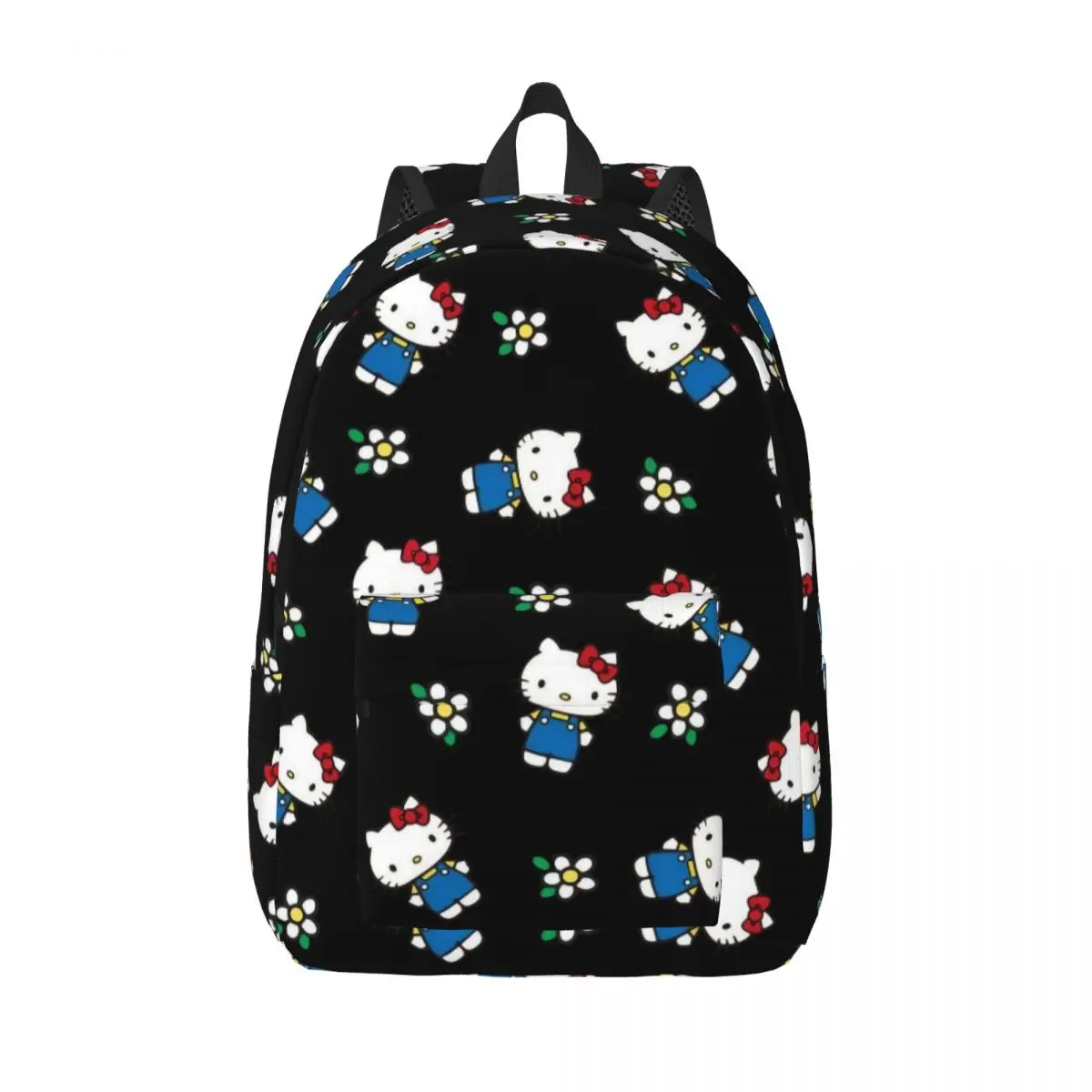Hello Kitty Cartoon Pattern for Teens Student School Bookbag Daypack Elementary High College Hiking