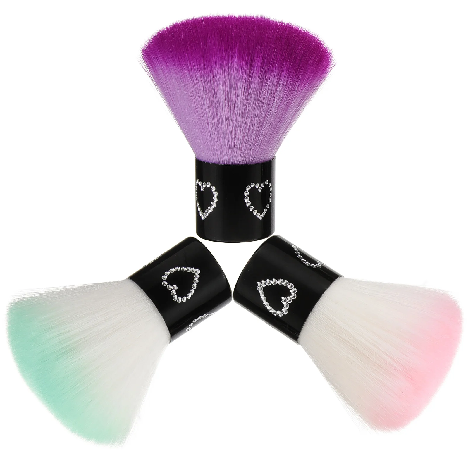 

3Pcs Powder Brush Set Ultra Soft Makeup Brushes Foundation Applicator Loose Powder Blush Travel Brush Nail Dust