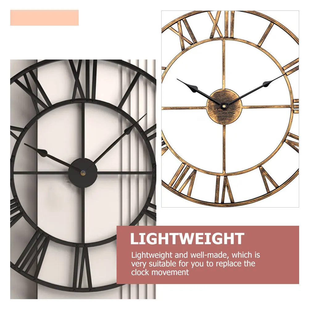 

Diy Movement Parts Replacement Creative Model Components Wall Watch Accessories Quartz Metal Plastic Lightweight Retro Elegant