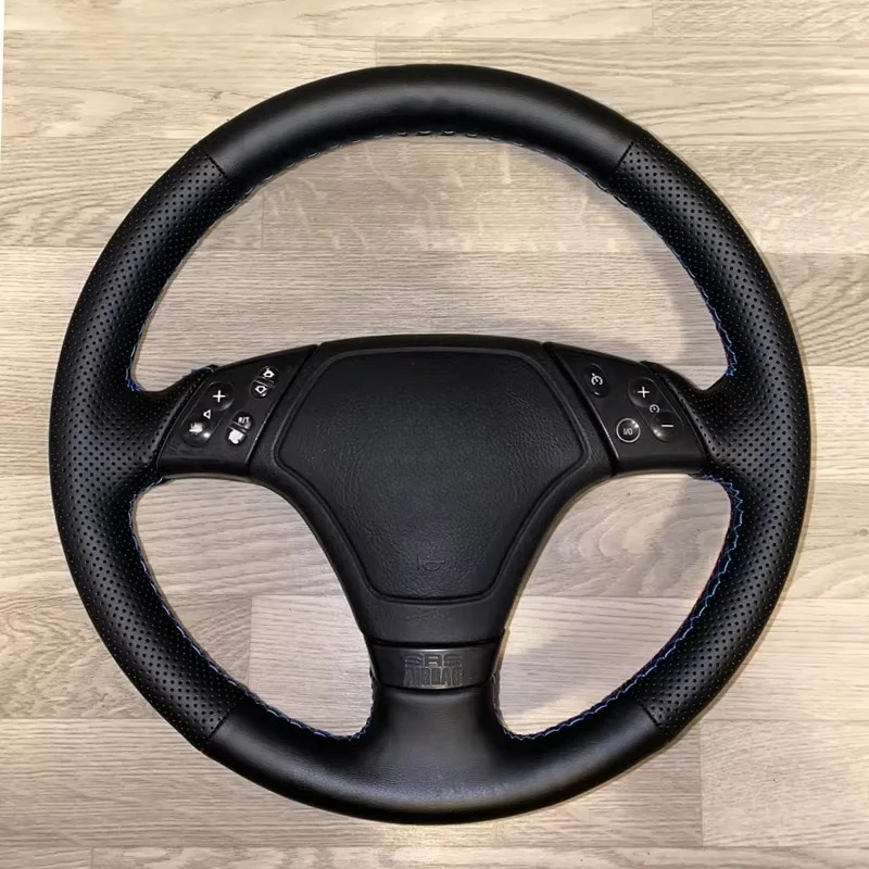 Изготовленный на заказ чехол на руль автомобиля из микрофибры для BMW E36 1996, 1997-2000 E46 1998-2000 Z3 E367, салон автомобиля, Стайлинг автомобиля
