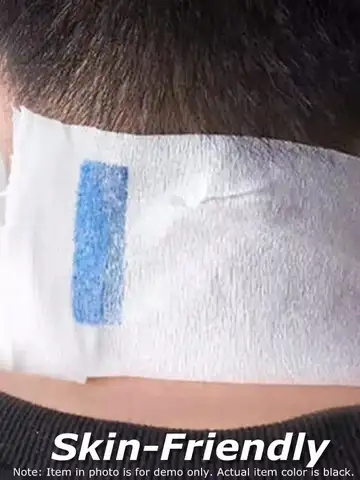 YUNTES Professional Neck Paper Black Salon Barber Hair Dresser Roll Cutting Dressing Hairdressing Collar Accessory  Covering