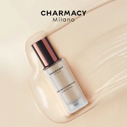 CHARMACY Liquid Foundation 6 Color Oil Control Makeup Base Liquid Concealer Brighten Skin Suit for Black Women Beauty Cosmetics