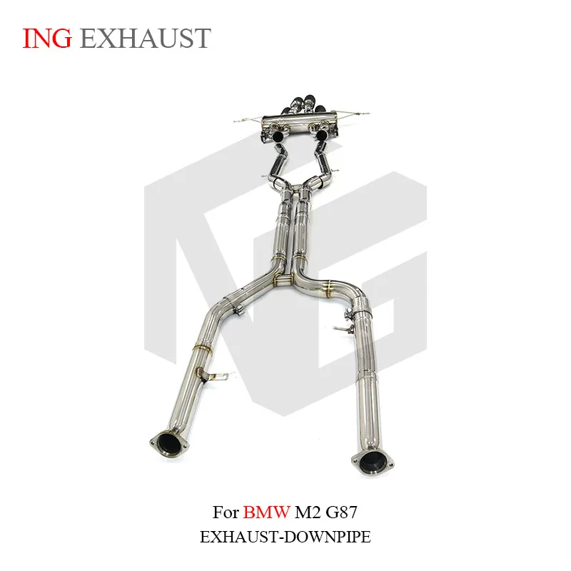 ING Gatling Style Stainless Steel Catback Exhaust for M2 G87 Muffler With Valve High Quality Auto Performance Turning Parts 5