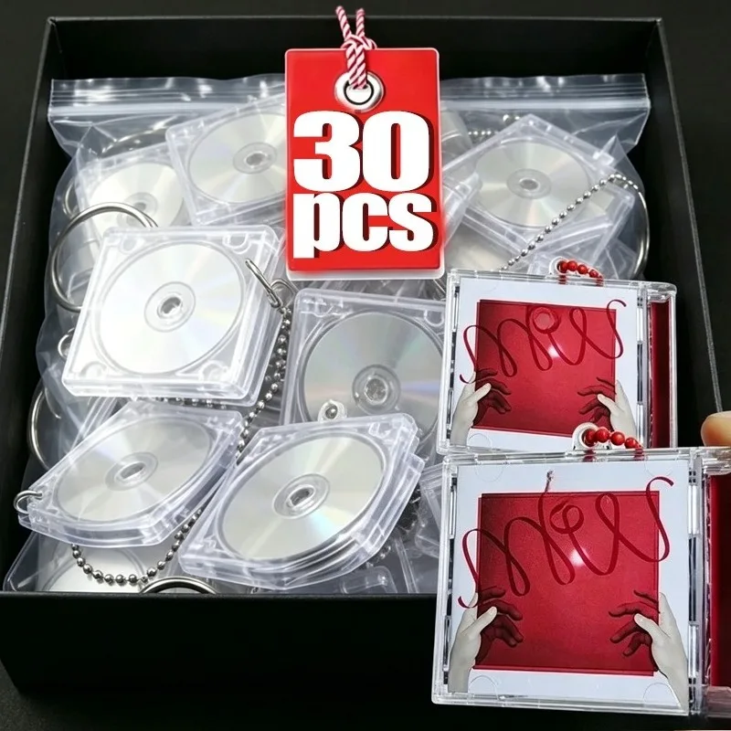 Blank Album Mini CD Case Keychain DIY Peripheral Commemorati