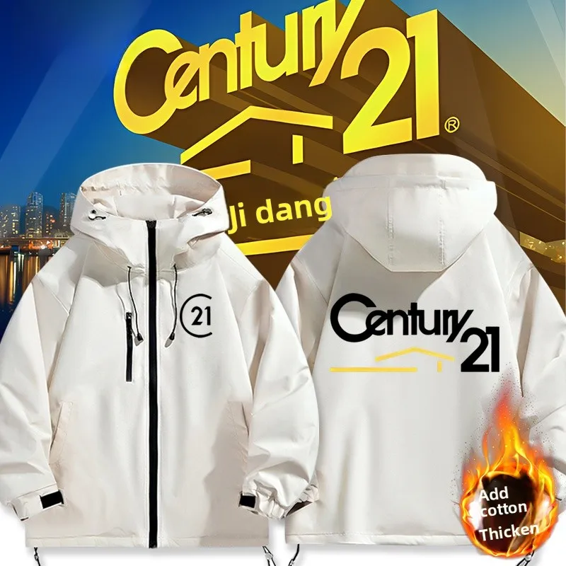 

Рабочая одежда для агентов Century2 Real Estate: Модная молодежная зимняя теплая утолщенная куртка из хлопка и полиэфирного волокна