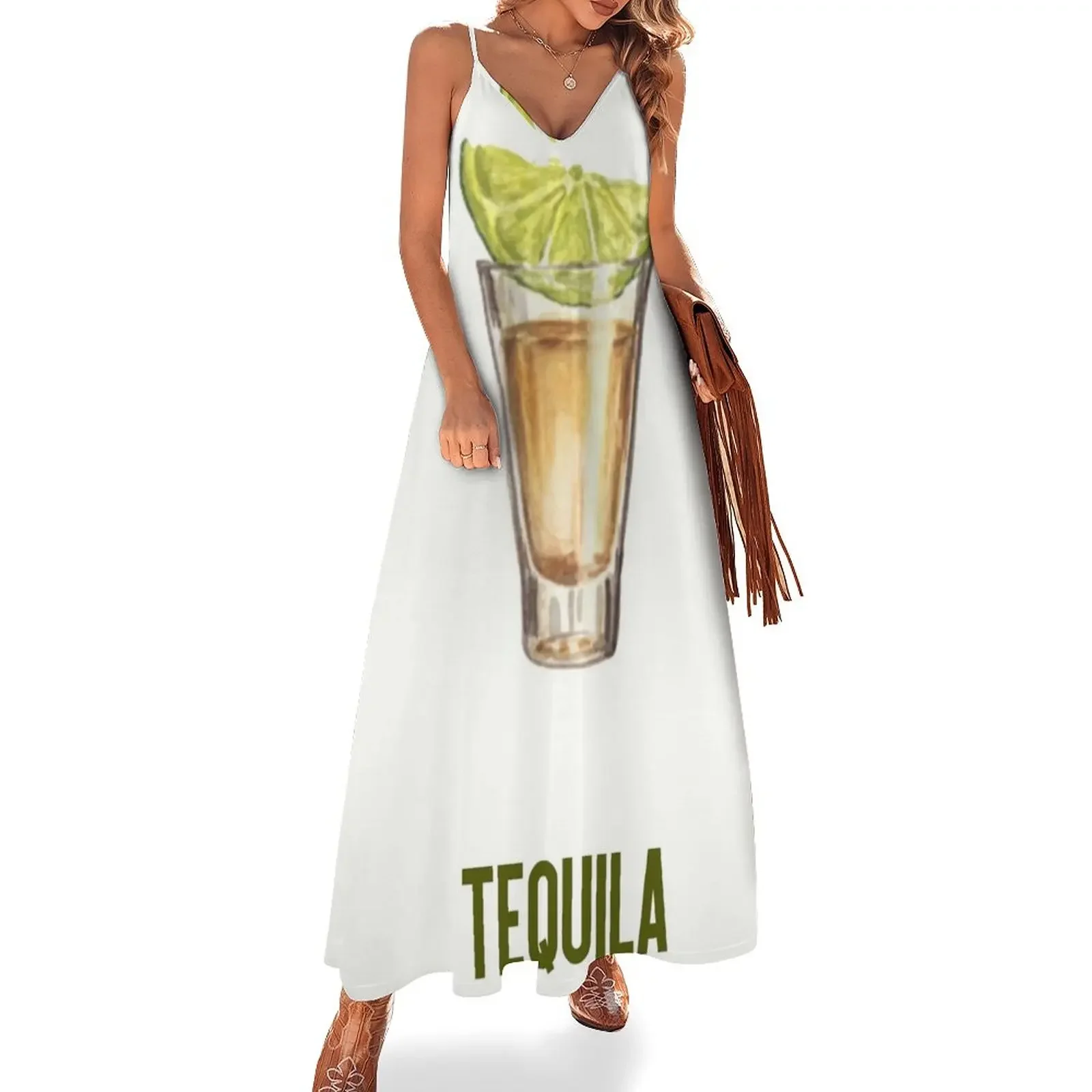 Tequila Shot Poster Sleeveless Dress dress for women 2025 summer dresses Female dress women evening