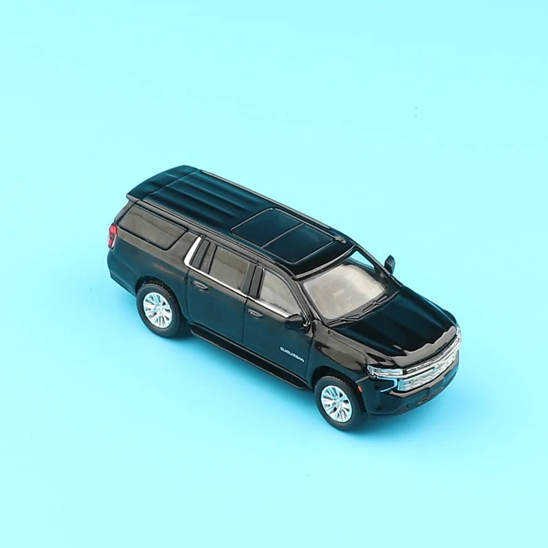 1/64 Suburban SUV Alloy Car Model Diecast Metal Off-road Vehicles Car Model Simulation Miniature Scale Collection Childrens Gift