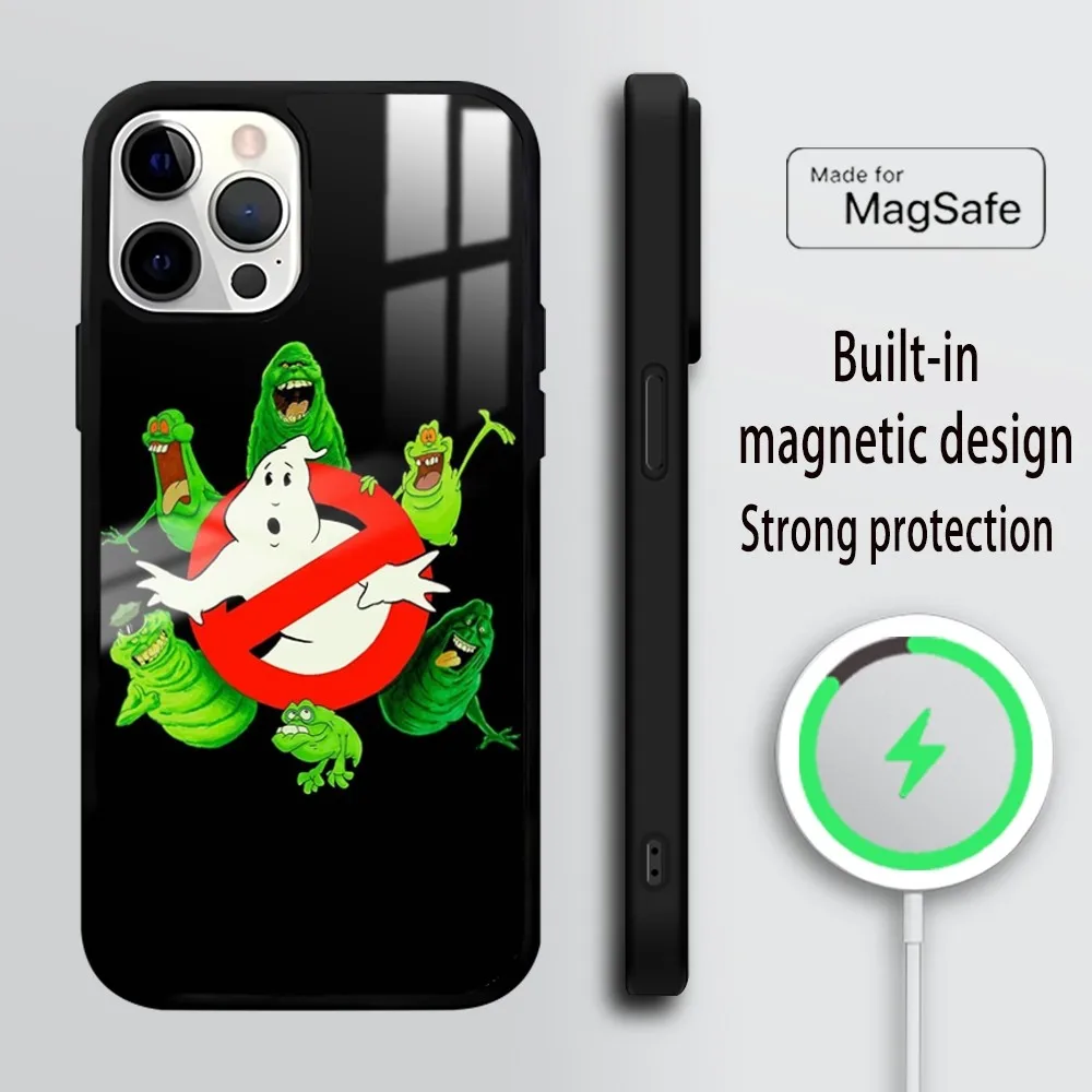 Movie-G-GhosTBusters Phone Case For iPhone 16 15 14 13 12 11 Pro Max Plus Mini Mirror Wireless magnetic case