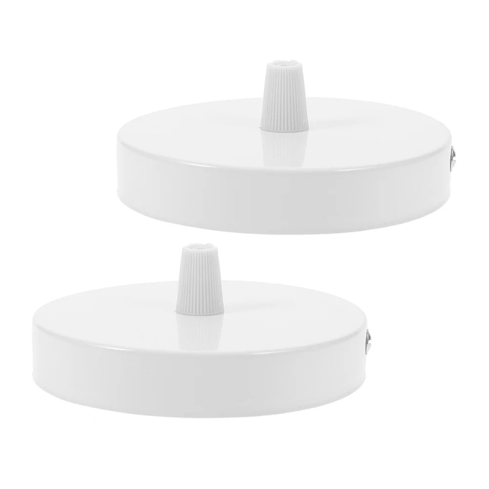 

2Pcs Pendant Light Ceiling Plate Metal Electroplated Spray Painted Sturdy Mount Cover for Ceiling Fixture Pendant Light Canopy
