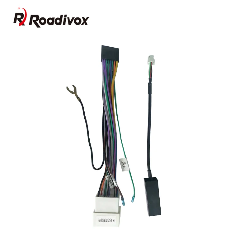 

Roadivox 16pin Car Sterei Radio 16PIN Adaptor Wiring Harness For Mitsubishi Lancer-ex ASX Power Calbe Wire Head Unit Harness