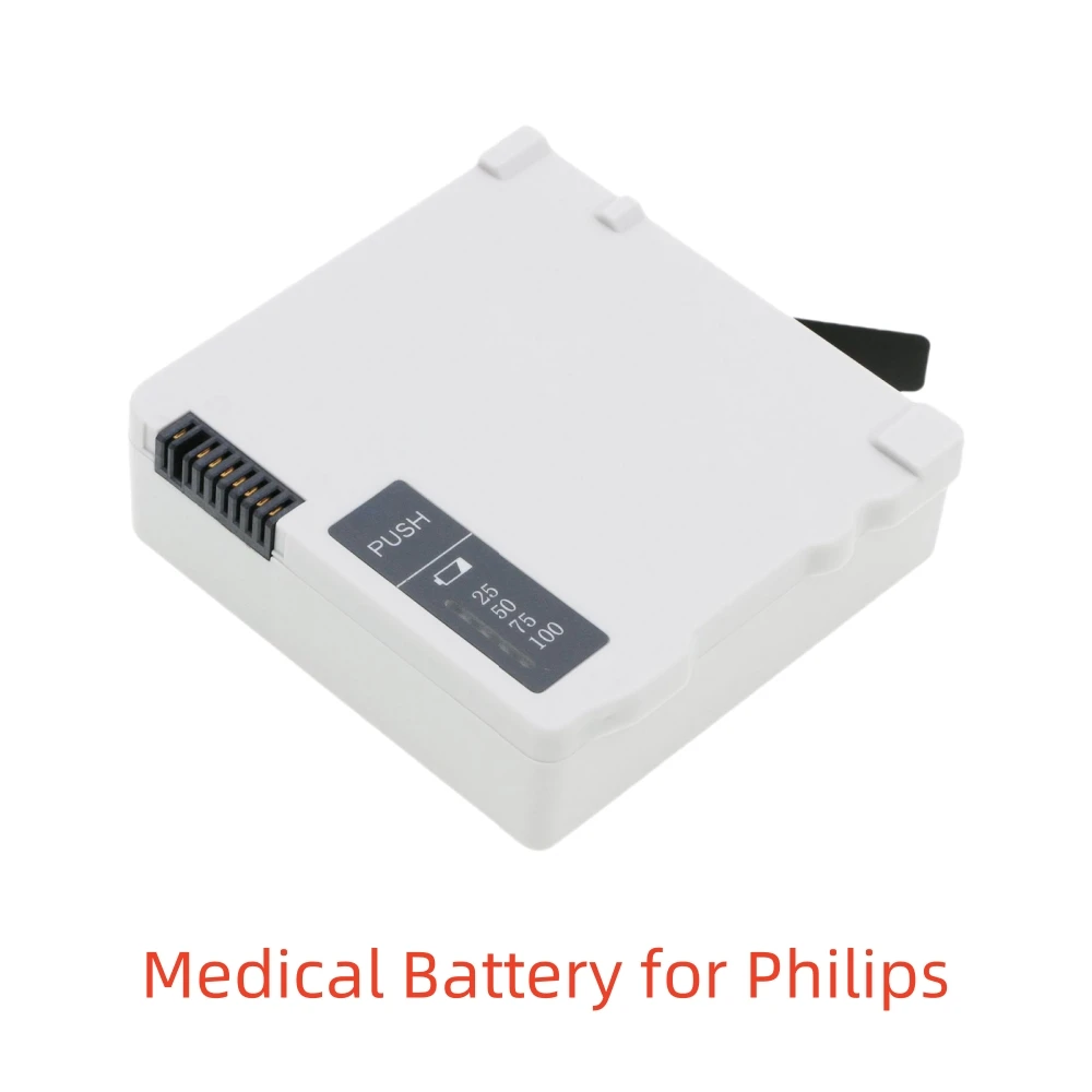 بطارية ليثيوم أيون طبية لفيليبس، 10.8 فولت، 2600 مللي أمبير، الموديلات المتوافقة: 867030، 867033، Intellivue MX100، Intellivue X30 #4
