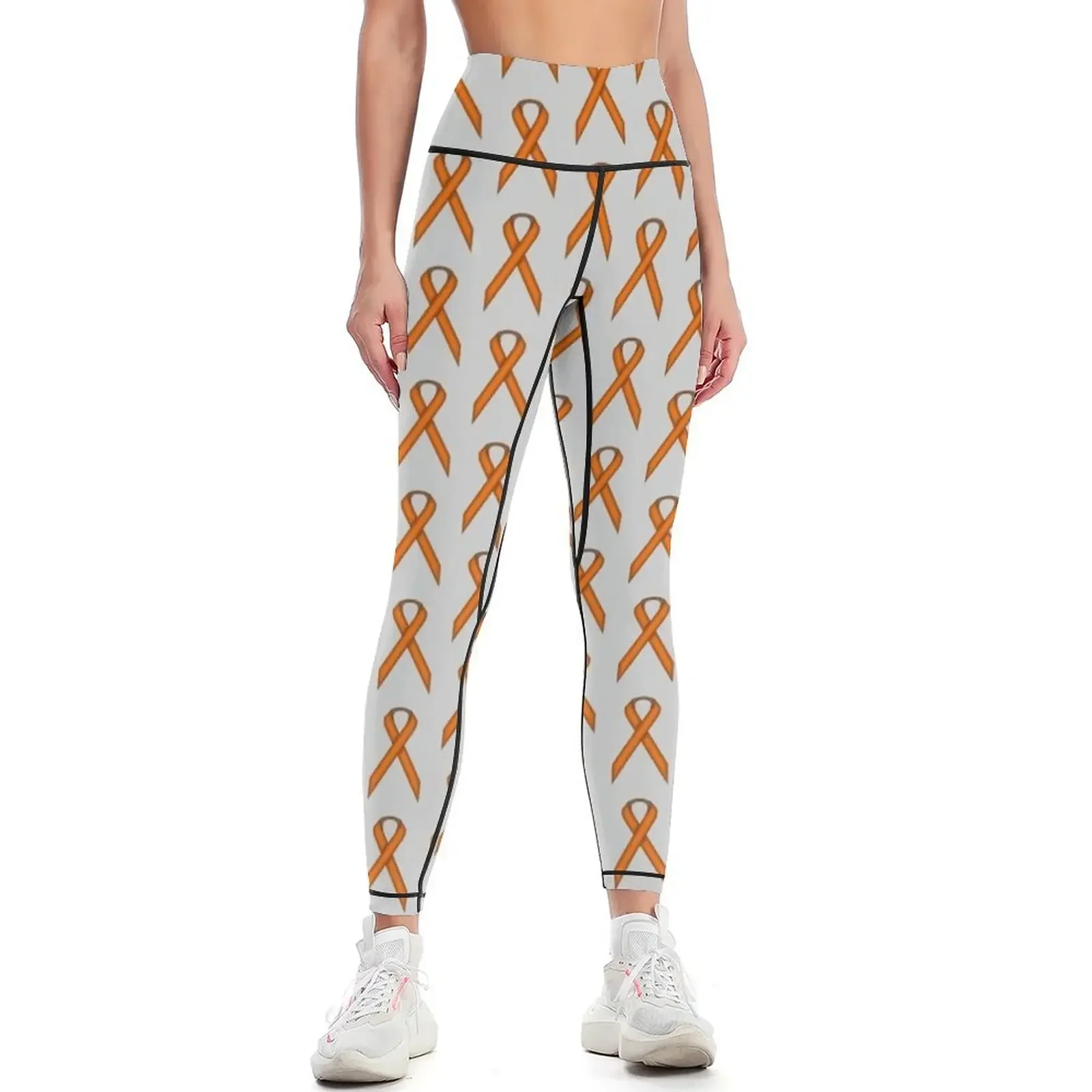 

Orange Standard Ribbon Leggings Women's sports pants Jogger pants sport pants Female legging Womens Leggings