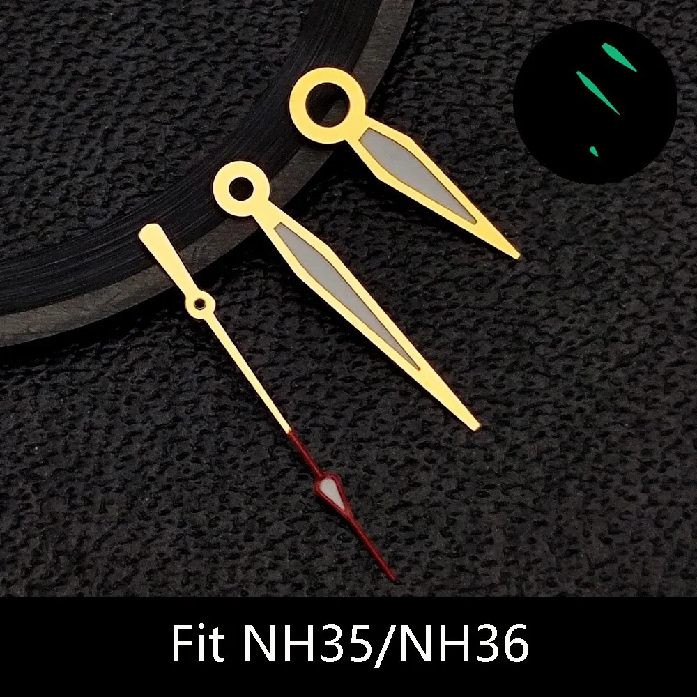 Jarum Jam Tangan nh35/nh36 date_just Model Baton untuk Mesin Jam Otomatis Mekanik Jepang nh35/nh36/nh38/nh70, Aksesoris Jam Tangan