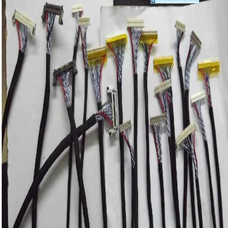 1Pack LVDS LCD Cable Kit 19 Kinds Suitable for Various Screen Line Sensor Computer Peripherals