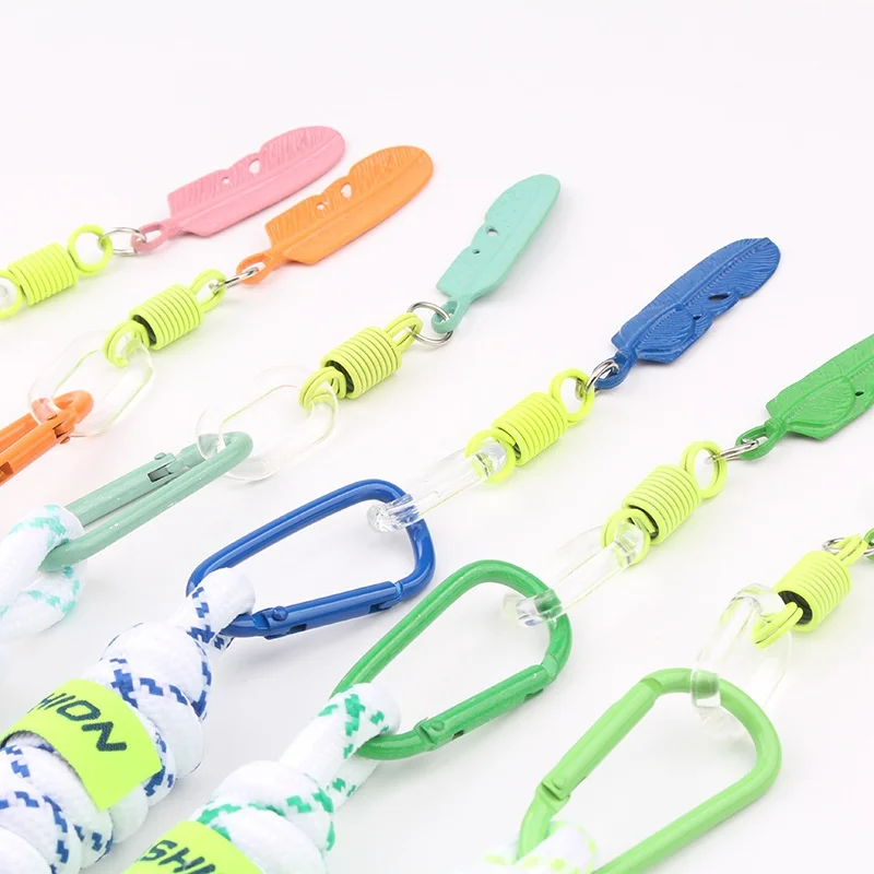 

New Bag Charm Braided Cord Rope Bag Charm 2pcs Colorful Rope Key Chain Cute Keychain for Purse Handmade Key Chain