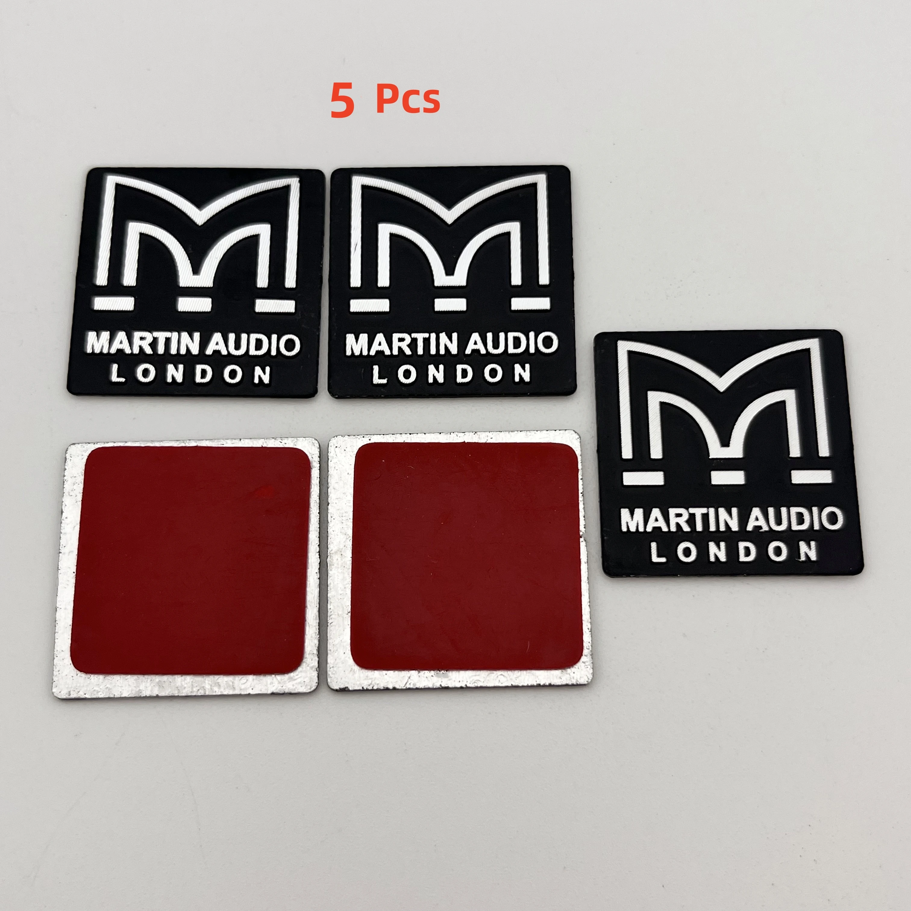 5pcs 10pcs 20pcs 25mm 3D Metal Fit For MARTIN AUDIO LONDON Car Speakers Badge Logo Car Styling Decoration Accessories Stickers