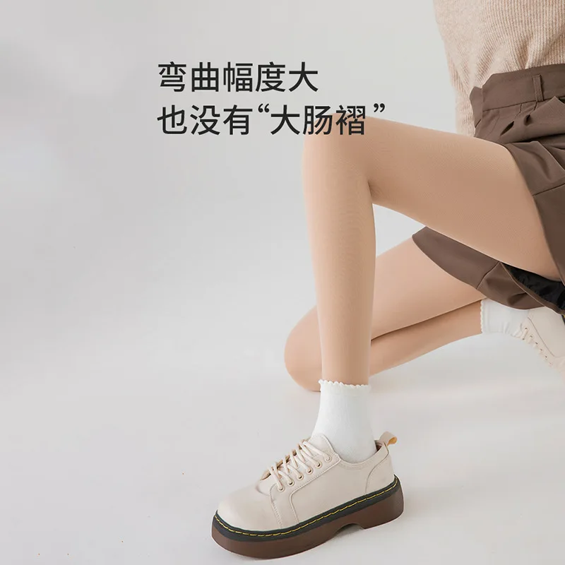 

Леггинсы с высокой талией, осенне-зимние, длинные, телесного цвета, утепленные, не мнущиеся, без зонирования, корректирующие фигуру, компрессионные колготки