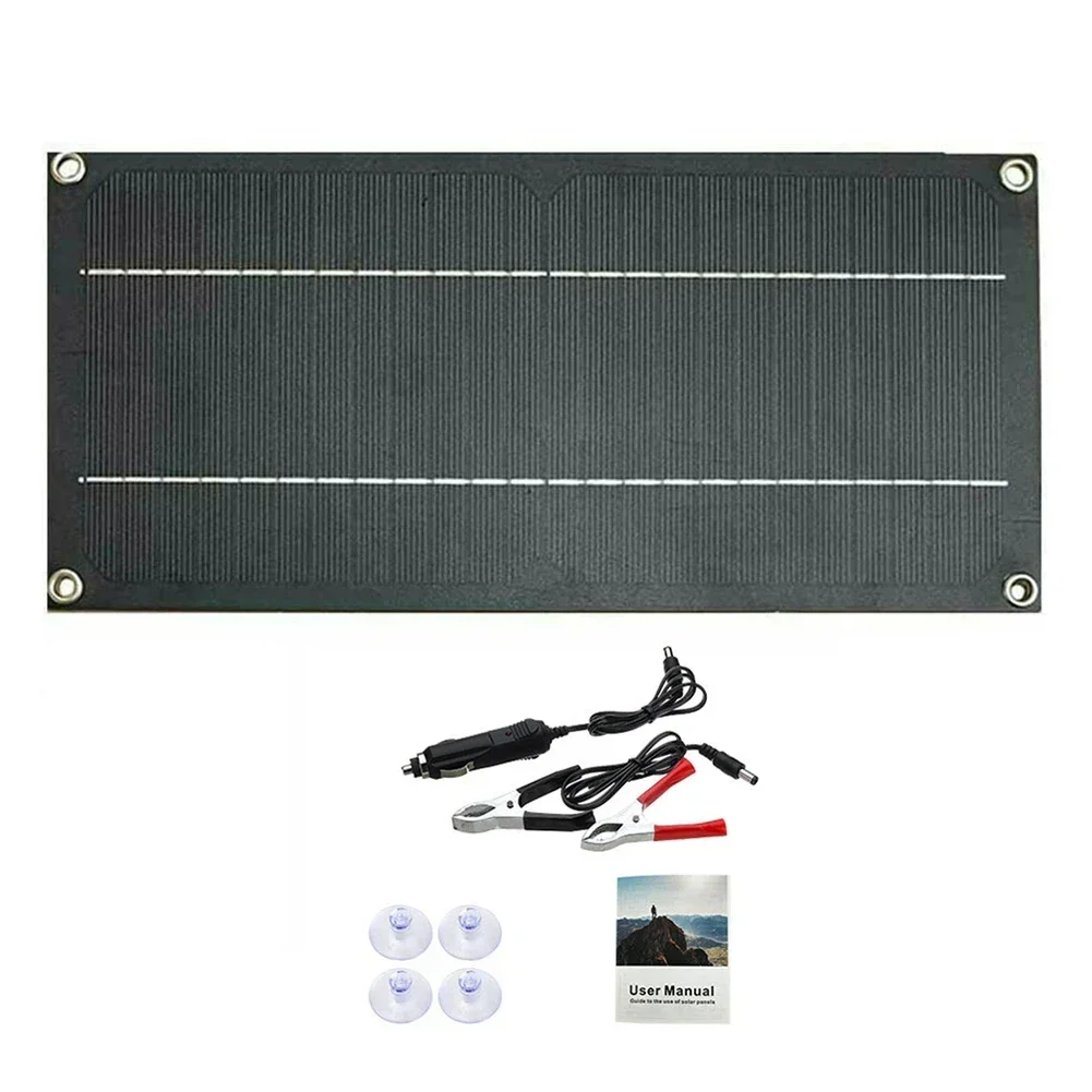 1set 60W Solar Panel Kit 12V Trickle Battery Charger For Car Van Caravan Boat Single Solar Panel Mobile Energy Storage