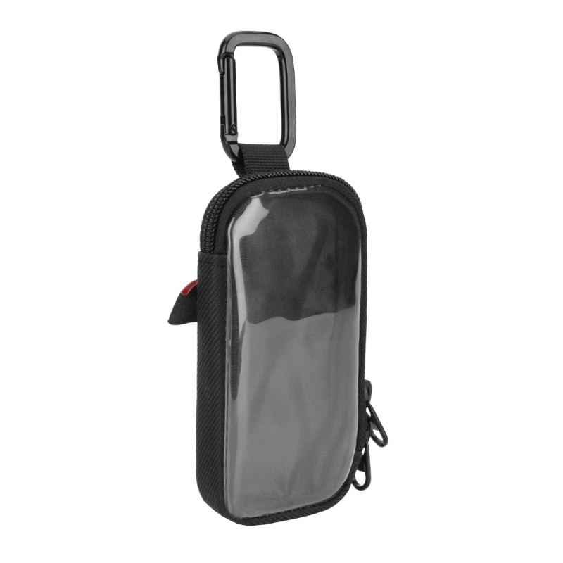 462E Portable MP3 Player Carrying Case with Clear Front Window for Screen Viewing and Touch Control Access, Metal Carabiner